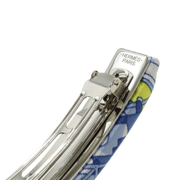Hermes Eclipse PM Barrette Hair Clip Legend Blue White-yellow main image 4